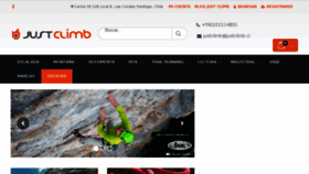 What Justclimb.cl website looked like in 2018 (5 years ago)