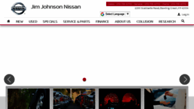 What Jimjohnsonnissan.com website looked like in 2018 (5 years ago)