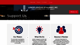What Juniorleaguealbany.org website looked like in 2018 (5 years ago)