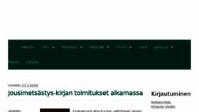 What Jousimetsastys.fi website looked like in 2018 (5 years ago)