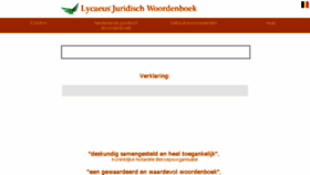 What Juridischwoordenboek.be website looked like in 2018 (5 years ago)