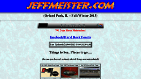 What Jeffmeister.com website looked like in 2018 (5 years ago)