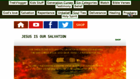 What Jesusisoursalvation.com website looked like in 2018 (5 years ago)