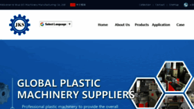 What Jks-plasticmachinery.com website looked like in 2018 (5 years ago)