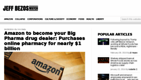 What Jeffbezoswatch.com website looked like in 2018 (7 years ago)