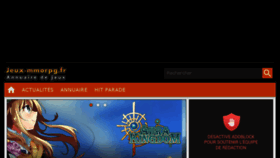 What Jeux-mmorpg.fr website looked like in 2018 (5 years ago)
