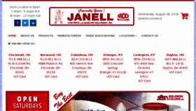 What Janell.com website looked like in 2018 (5 years ago)