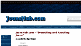 What Jeanshub.com website looked like in 2018 (5 years ago)