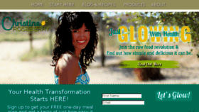 What Justglowingwithhealth.com website looked like in 2018 (5 years ago)