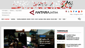 What Jatim.antaranews.com website looked like in 2018 (5 years ago)