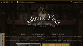 What Johnniefoxs.com website looked like in 2018 (5 years ago)