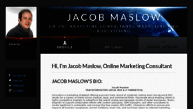 What Jacobmaslow.com website looked like in 2018 (5 years ago)