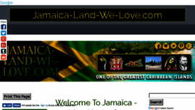 What Jamaica-land-we-love.com website looked like in 2018 (5 years ago)