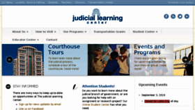 What Judiciallearningcenter.org website looked like in 2018 (5 years ago)