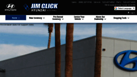 What Jimclickhyundaiautomall.com website looked like in 2018 (5 years ago)