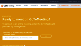 What Joingotomeeting.com website looked like in 2018 (5 years ago)