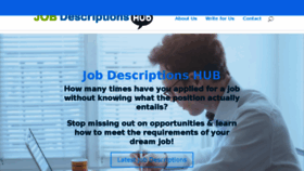 What Jobdescriptionshub.com website looked like in 2018 (5 years ago)
