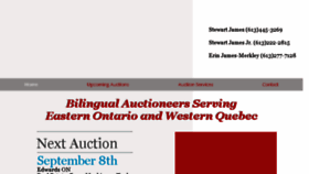 What Jamesauction.com website looked like in 2018 (5 years ago)