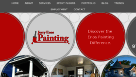 What Jerryenospainting.com website looked like in 2018 (5 years ago)