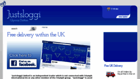 What Justsloggi.co.uk website looked like in 2018 (5 years ago)