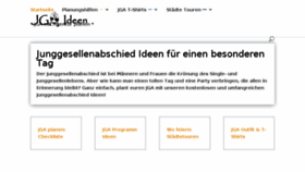 What Junggesellenabschied-ideen.info website looked like in 2018 (5 years ago)