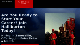 What Jobswithhalliburton.com website looked like in 2018 (5 years ago)