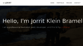 What Jorritkleinbramel.nl website looked like in 2018 (5 years ago)