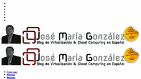 What Josemariagonzalez.es website looked like in 2018 (5 years ago)