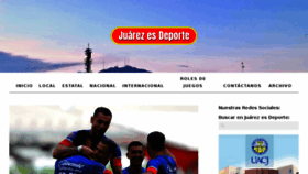 What Juarezesdeporte.com website looked like in 2018 (5 years ago)