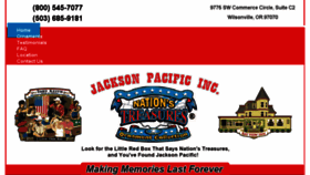 What Jacksonpacific.com website looked like in 2018 (5 years ago)