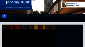 What Jeremyhunt.org website looked like in 2018 (5 years ago)