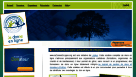 What Jedonneenligne.org website looked like in 2018 (8 years ago)
