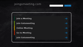 What Joingomeeting.com website looked like in 2018 (5 years ago)