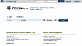What Jobspire.co.za website looked like in 2018 (5 years ago)