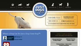 What Justdogsplaycare.com website looked like in 2018 (5 years ago)