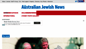 What Jewishnews.net.au website looked like in 2018 (5 years ago)