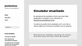 What Josebarbosa.com.br website looked like in 2018 (5 years ago)