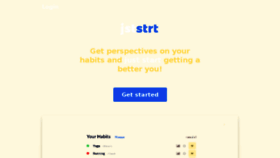 What Jststrt.com website looked like in 2018 (5 years ago)