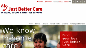 What Justbettercare.com.au website looked like in 2018 (5 years ago)