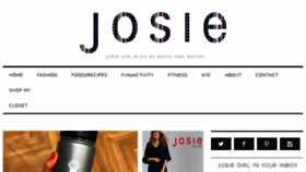 What Josiegirlblog.com website looked like in 2018 (5 years ago)