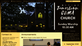 What Jamestowncmachurch.org website looked like in 2018 (6 years ago)