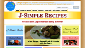 What J-simplerecipes.com website looked like in 2018 (5 years ago)