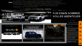 What Jeep.de website looked like in 2018 (5 years ago)