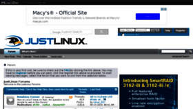 What Justlinux.com website looked like in 2018 (5 years ago)