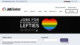 What Jobseeker.org.au website looked like in 2018 (5 years ago)