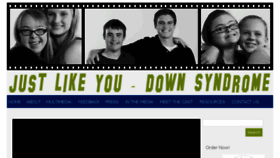 What Justlikeyou-downsyndrome.org website looked like in 2018 (5 years ago)