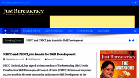 What Justbureaucracy.com website looked like in 2018 (5 years ago)