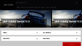 What Japimportcars.co.uk website looked like in 2018 (5 years ago)