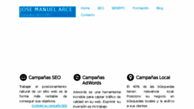 What Josemanuelarce.es website looked like in 2018 (5 years ago)
