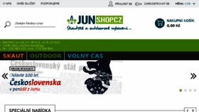 What Junshop.cz website looked like in 2018 (5 years ago)
